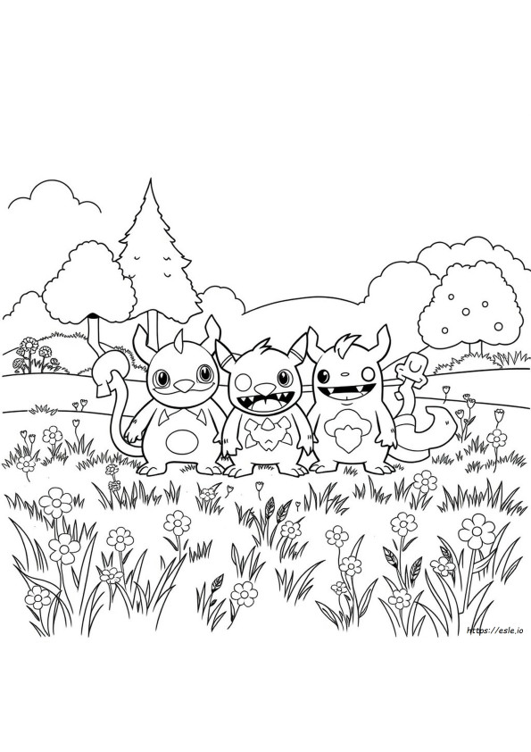 Pocket Monster Coloring Pages
