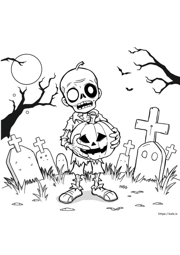 Desene De Colorat Zombie Dumb