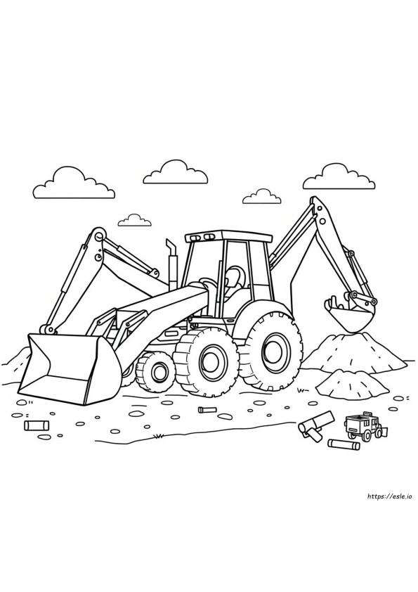 Graafmachine Kleurplaat