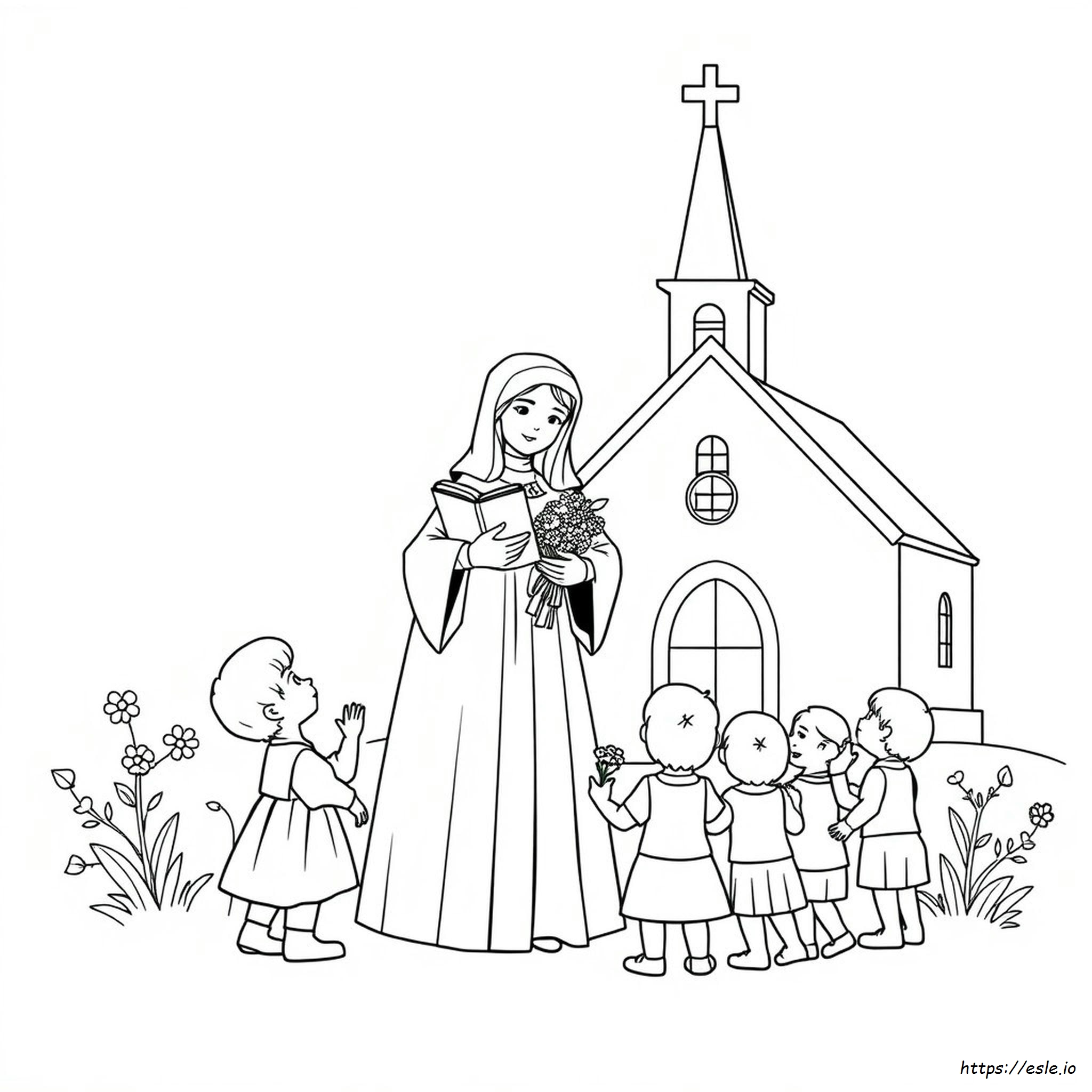 Elizabeth Ann Seton Coloring Page