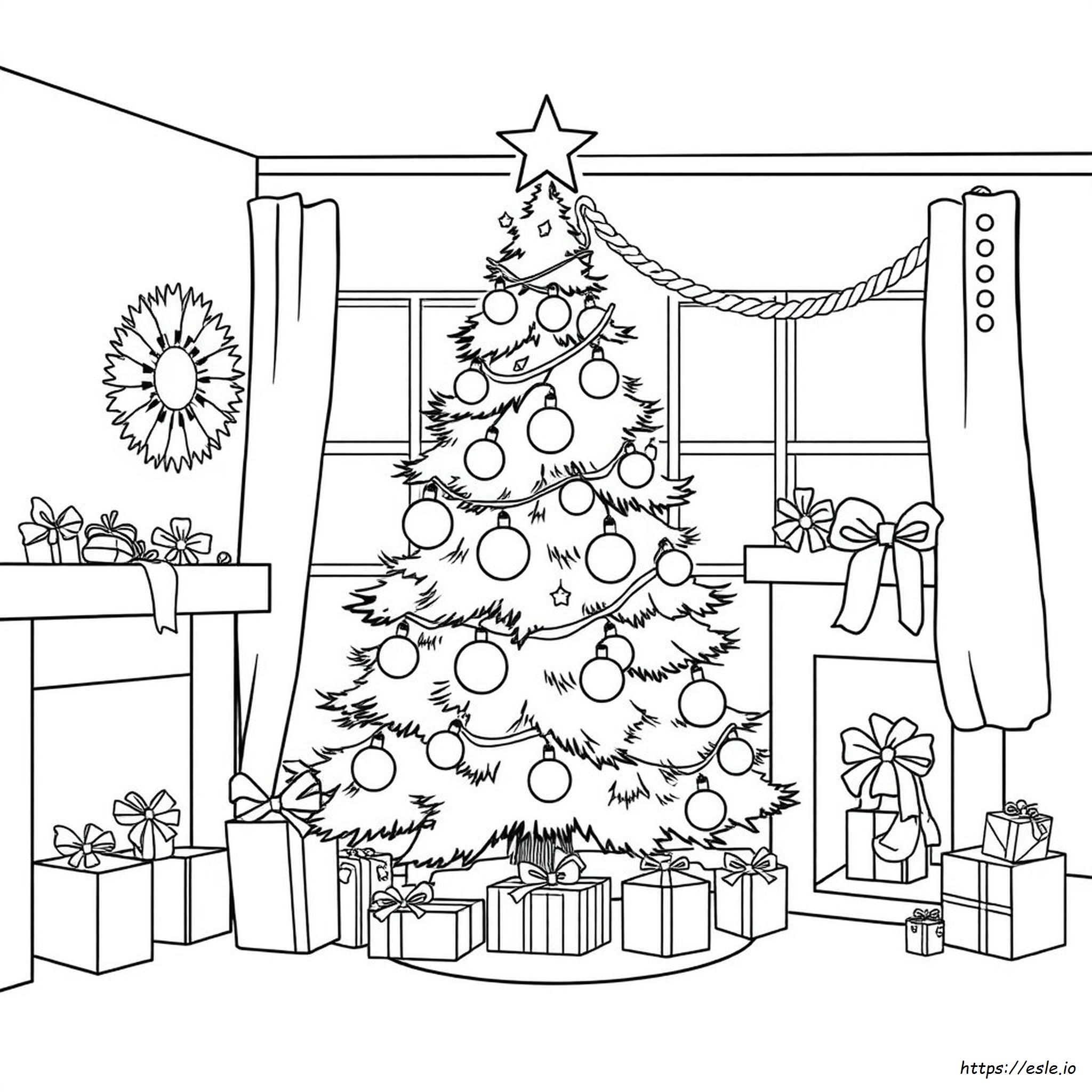 Lembar Mewarnai Gambar Natal