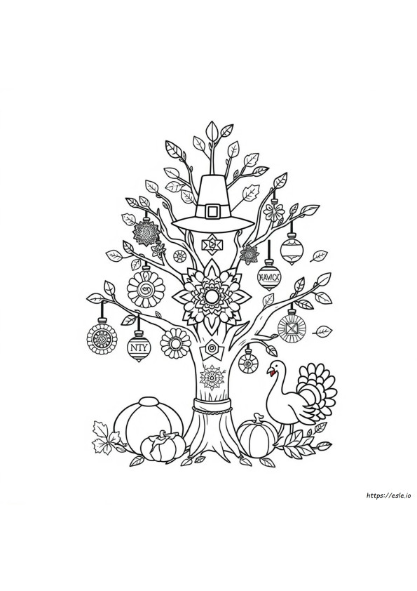 Thanksgiving Mandala Coloring Pages Printable