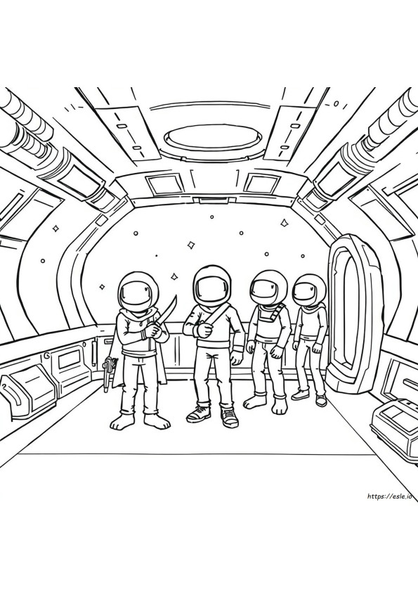 Scary Among Us Coloring Pages
