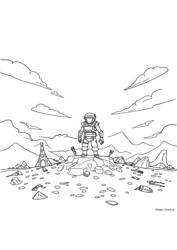 Fortnite Foundation Coloring Pages