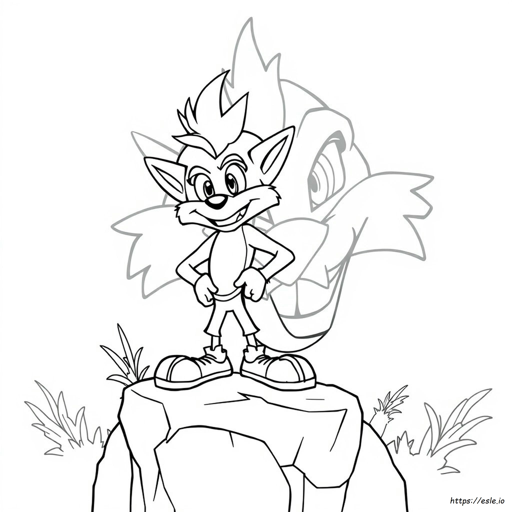 Kolorowanka Crash Bandicoot