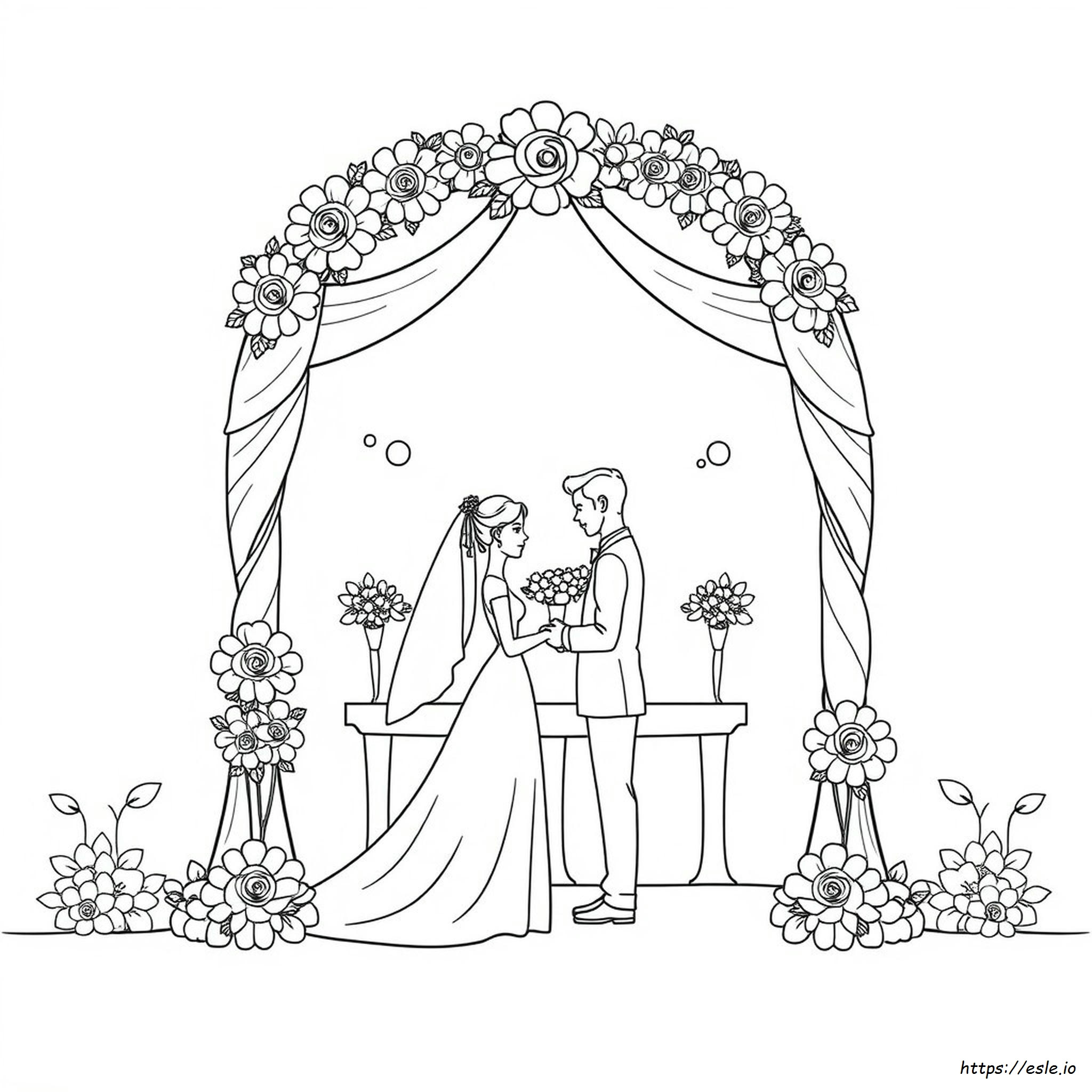Free Wedding Coloring Pages Pdf