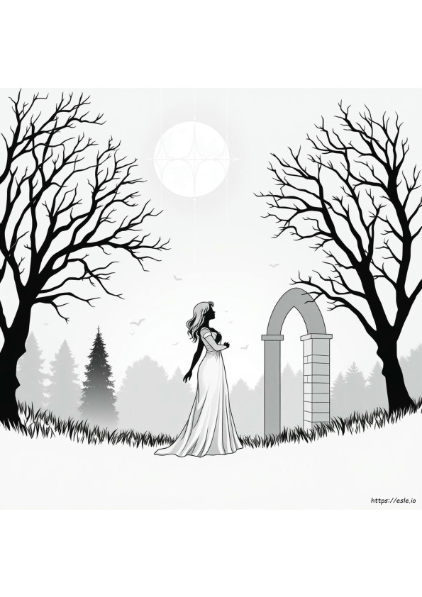 Gothic Liebe Ausmalbilder
