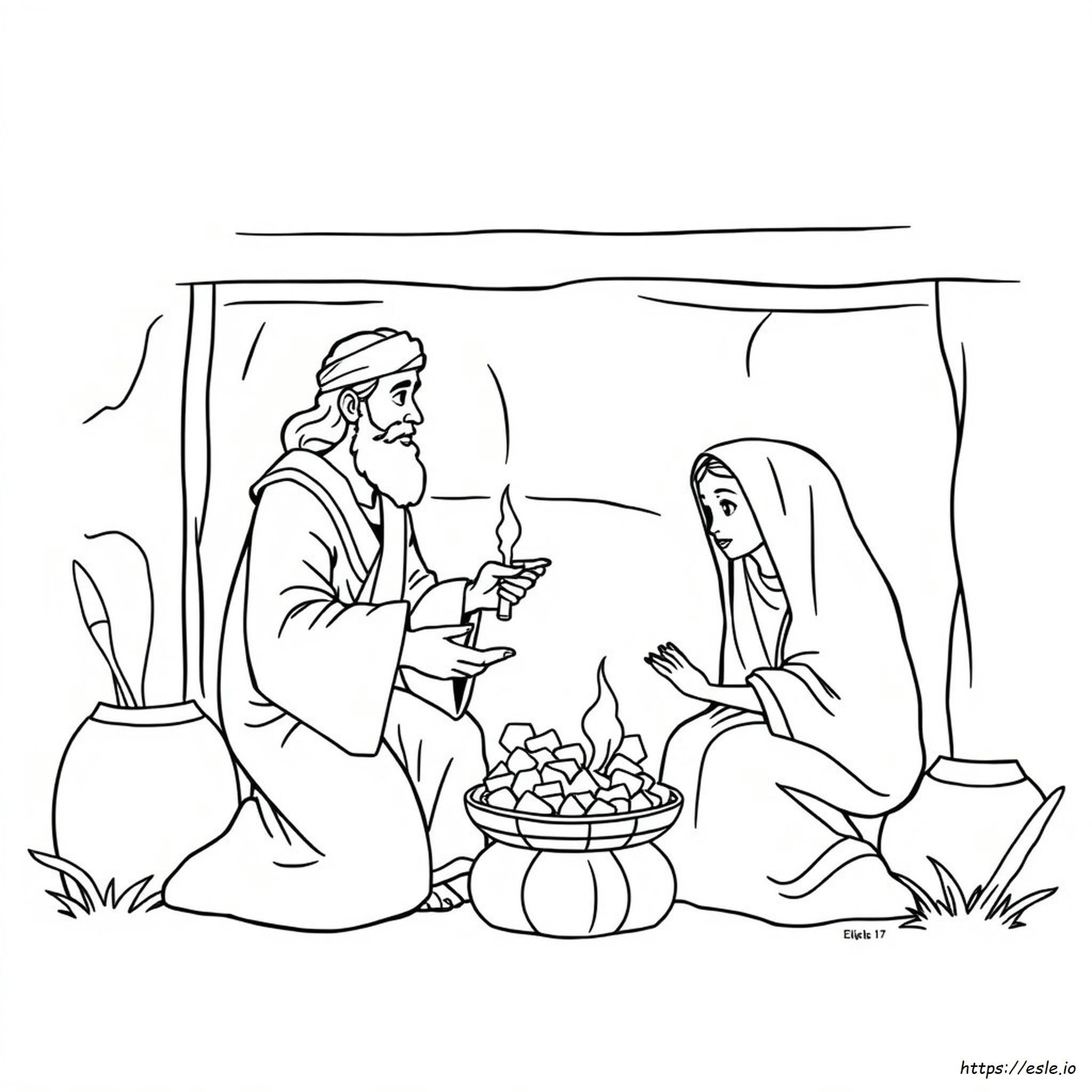 1 Kings 17 Coloring Page