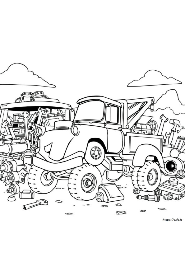 Tow Mater Boyama Sayfası