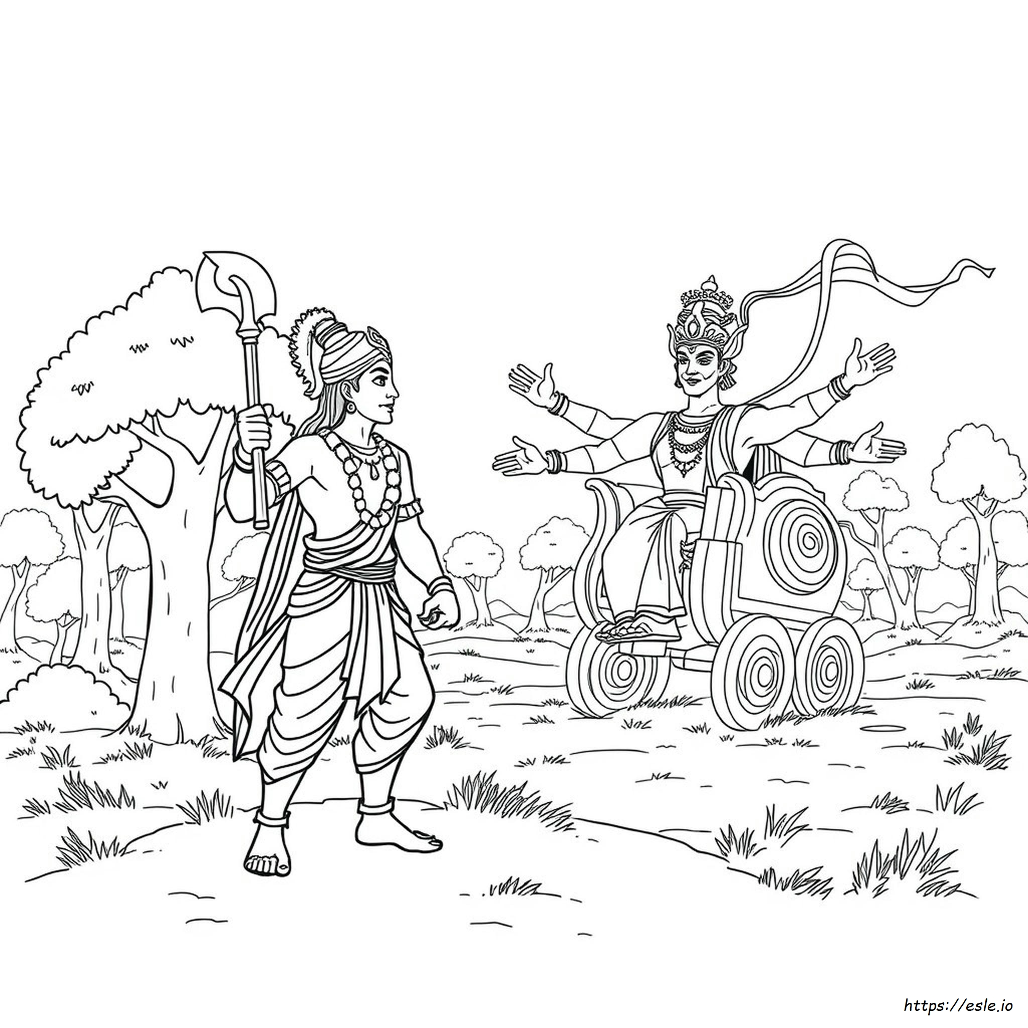 Ravana Colouring Pages