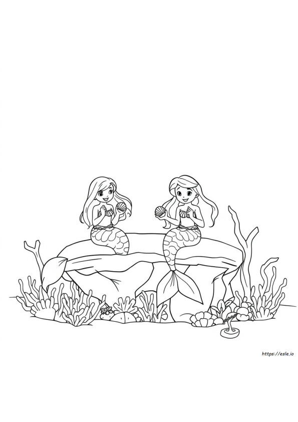 Páginas Para Colorear De Sirenas En Pdf Para Descargar Gratis