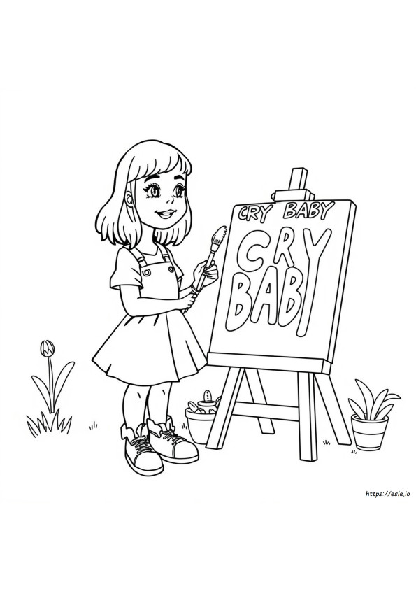 Melanie Martinez Crybaby Coloring Book Pages