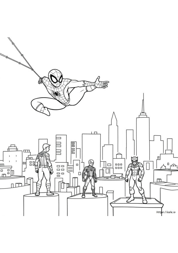 Spidey And His Amazing Friends Free Coloring Pages