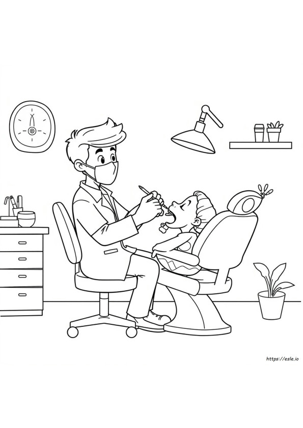 Dibujos Para Colorear De Dentista