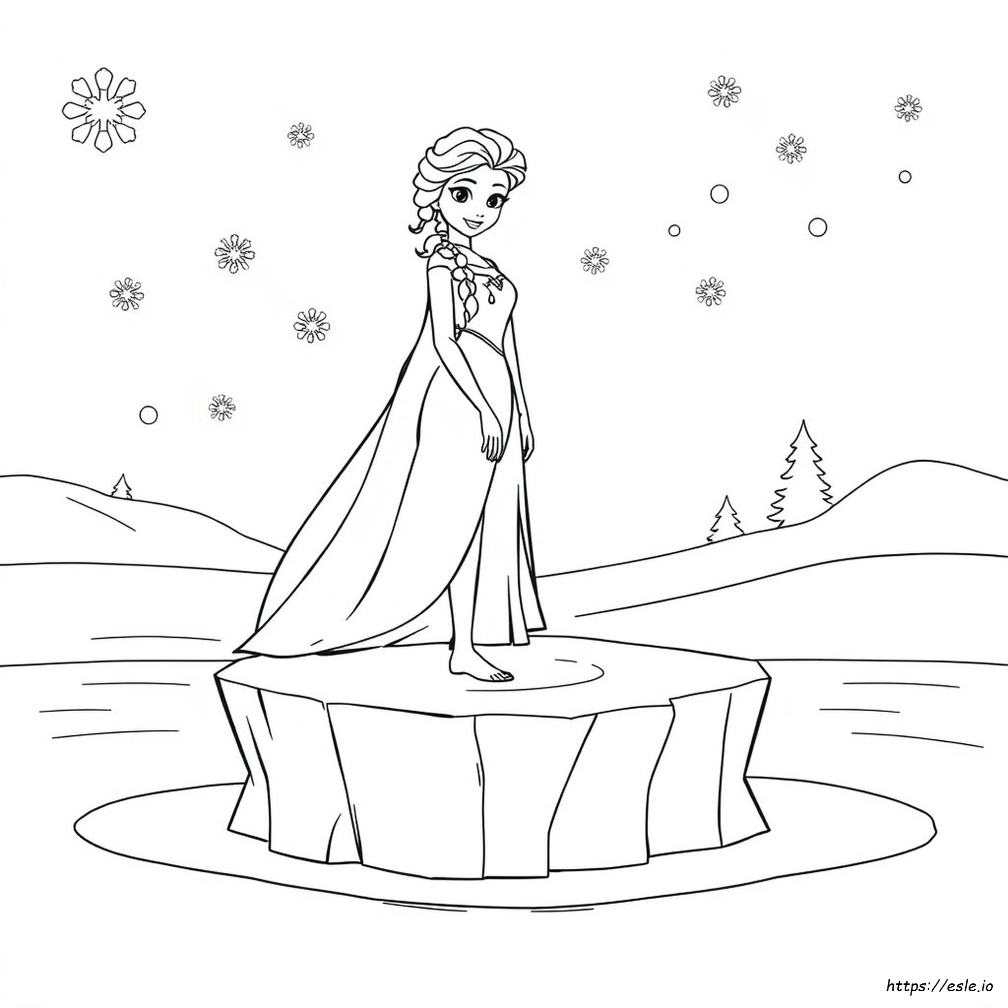 Princess Elsa Coloring Pages