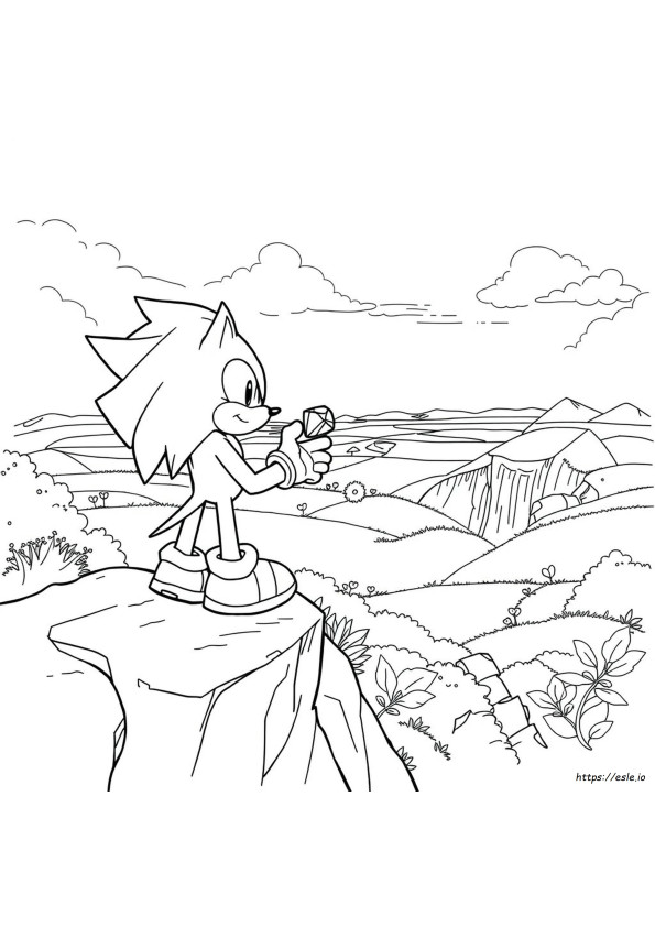 Knuckles Coloring Pages Sonic 2 Para Colorear