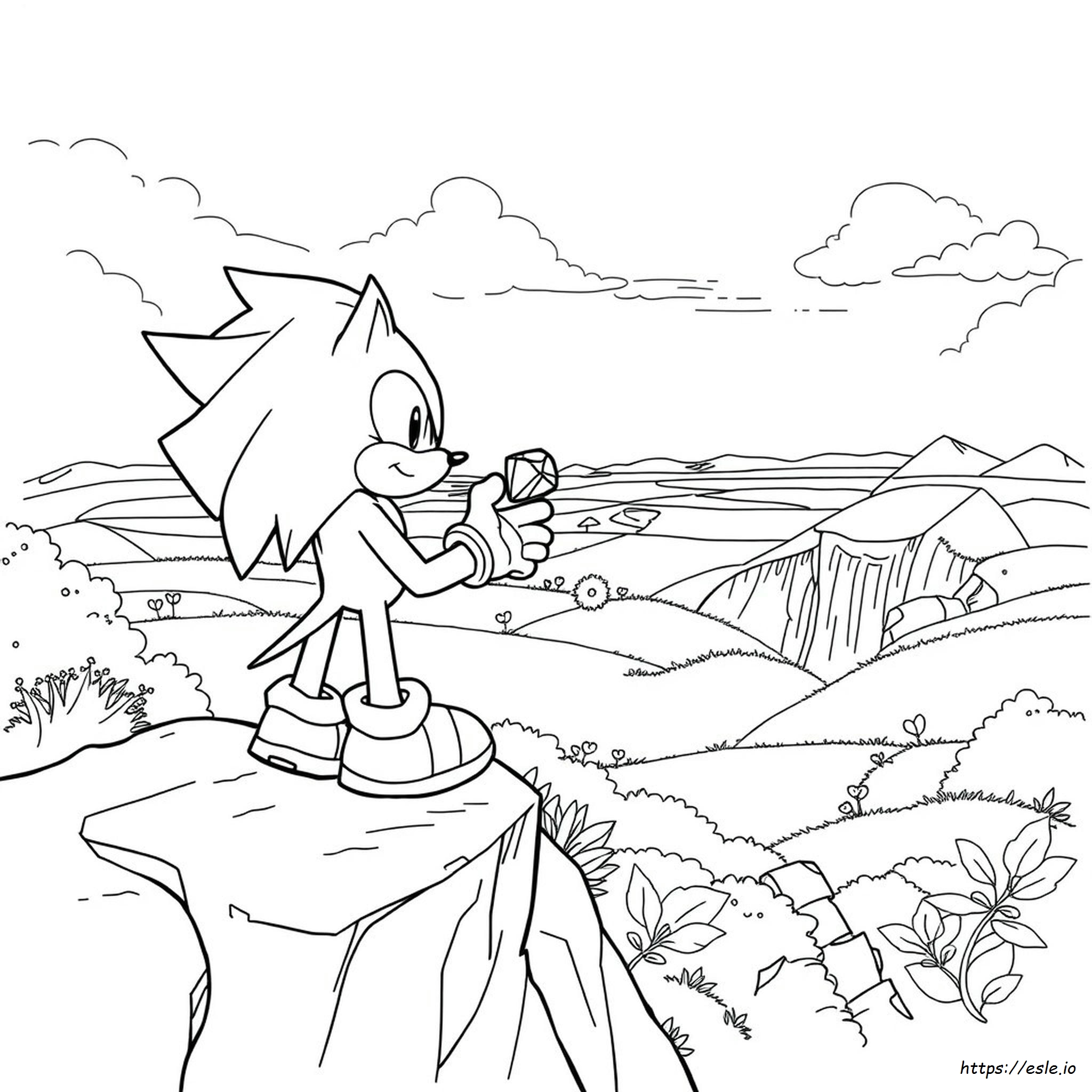 Knuckles Coloring Pages Sonic 2 Para Colorear