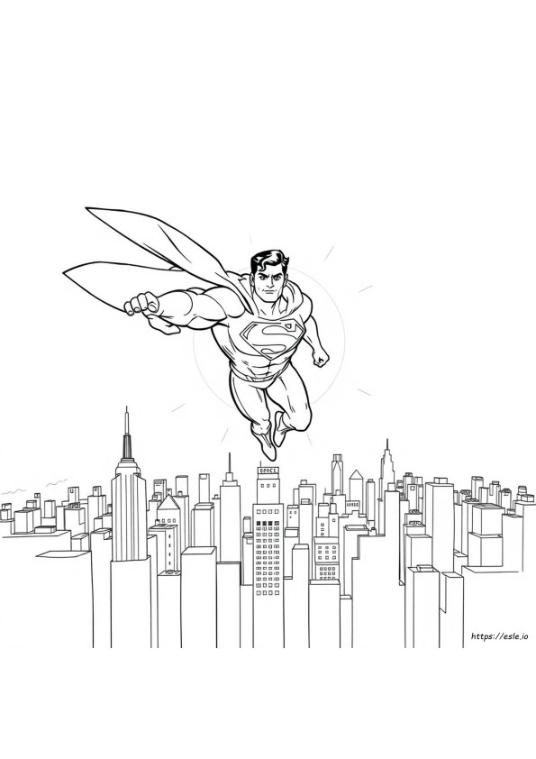 Superman Kleurplaten