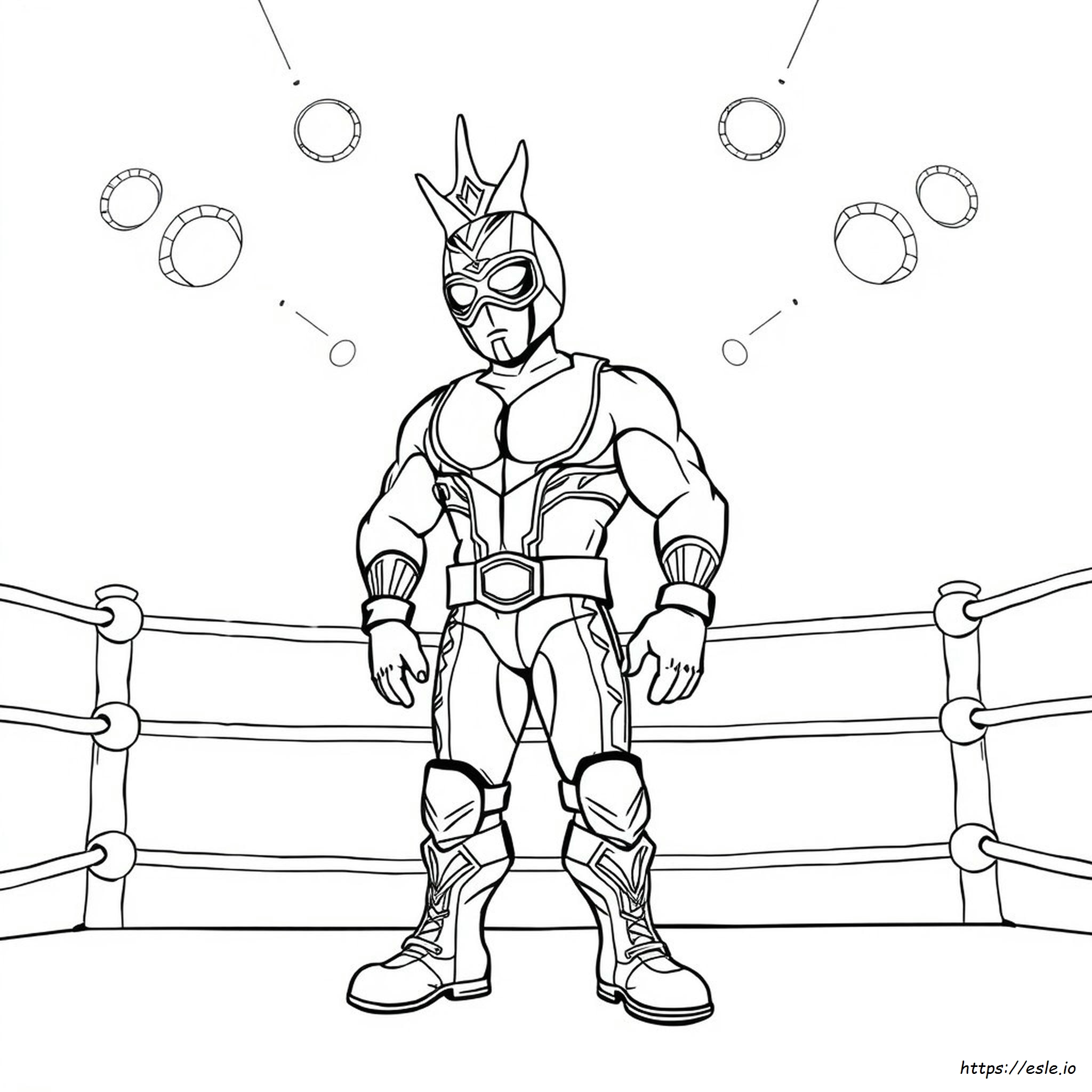 Rey Mysterio Dibujos Para Colorear
