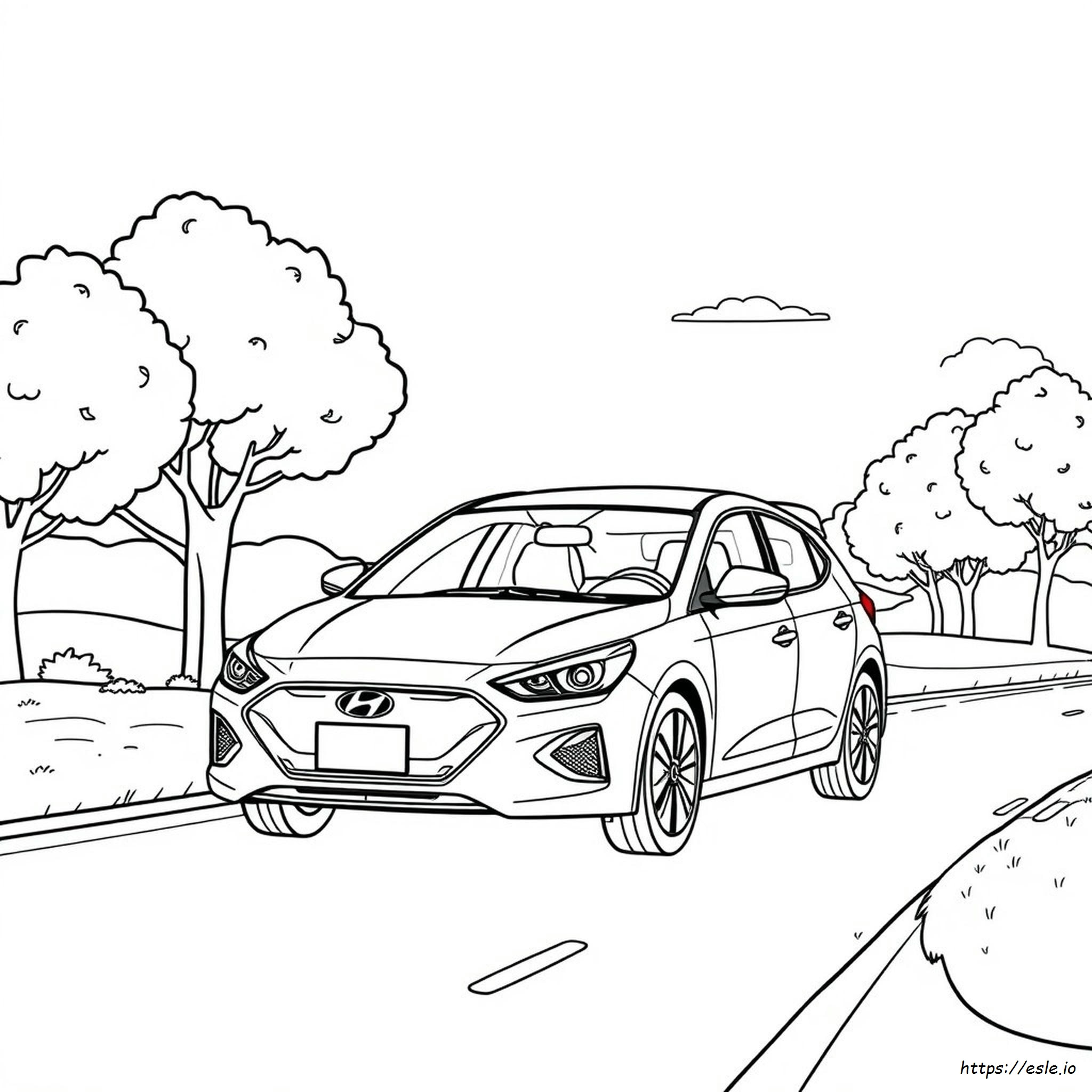 Kolorowanki Samochod w Hyundai Kolorowanki Samochod w Hyundai