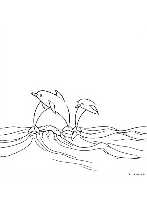 Kolorowanka Delfin