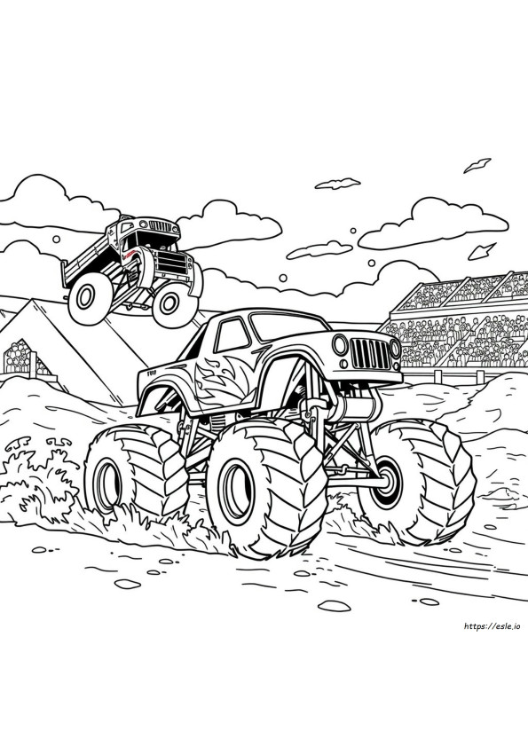 Coloriage Monster Truck À Imprimer