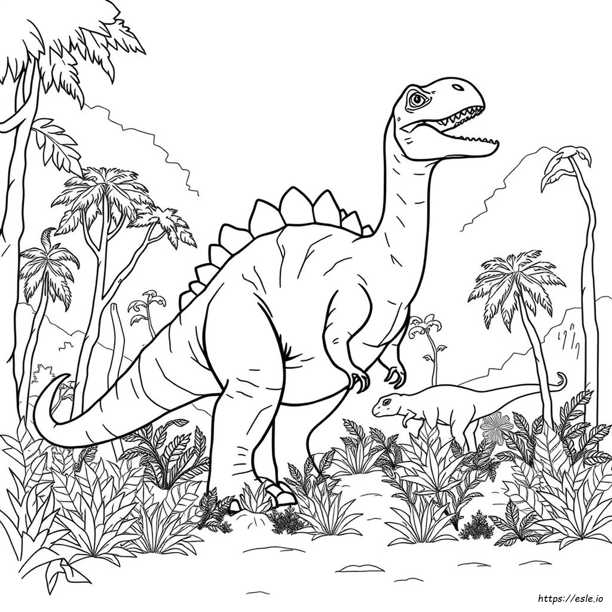 Giganotosaurus Colouring In