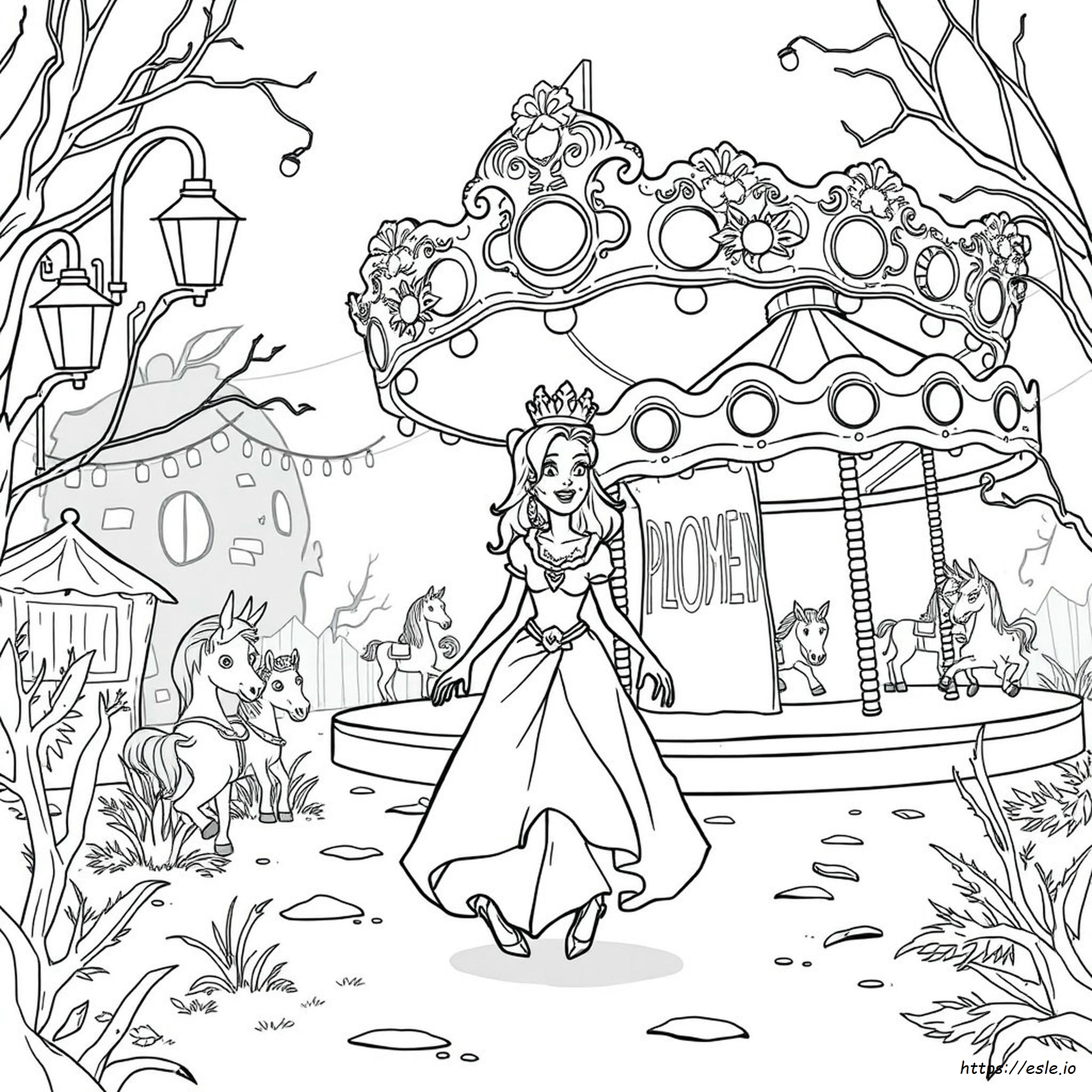 Disney Zombie Princess Coloring Pages