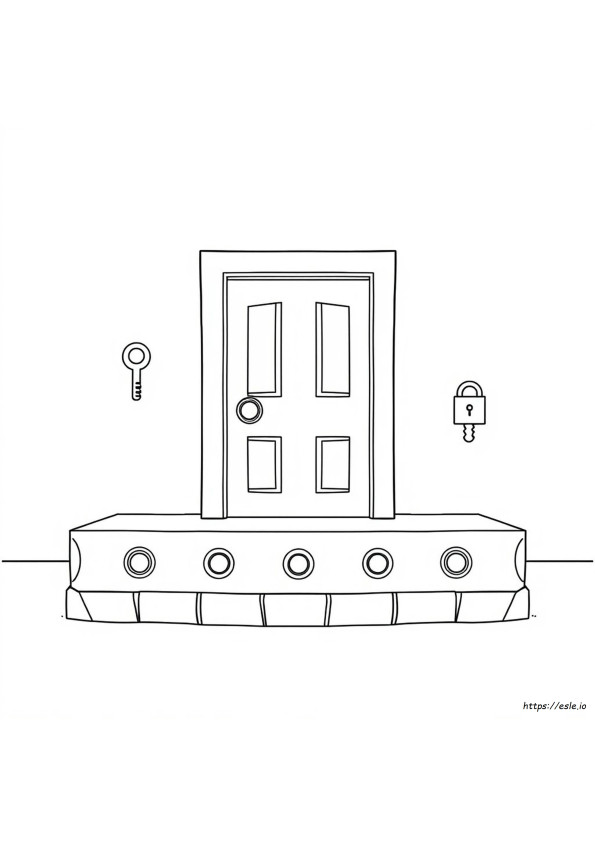 Coloring Doors Roblox Para Colorear