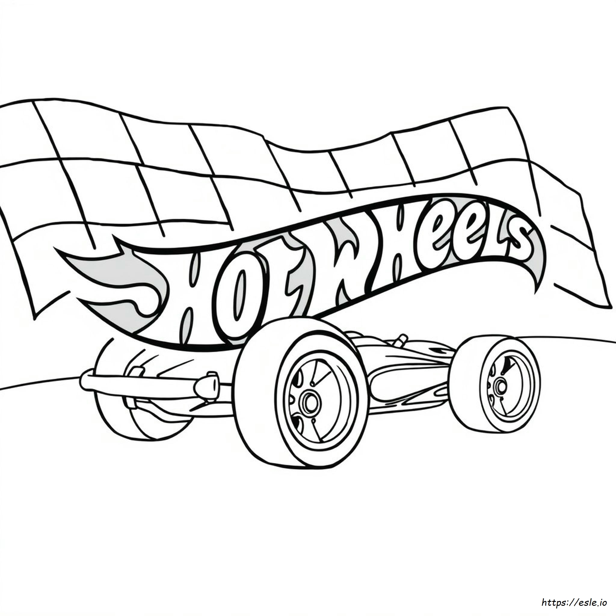 Logo Hot Wheels Da Colorare