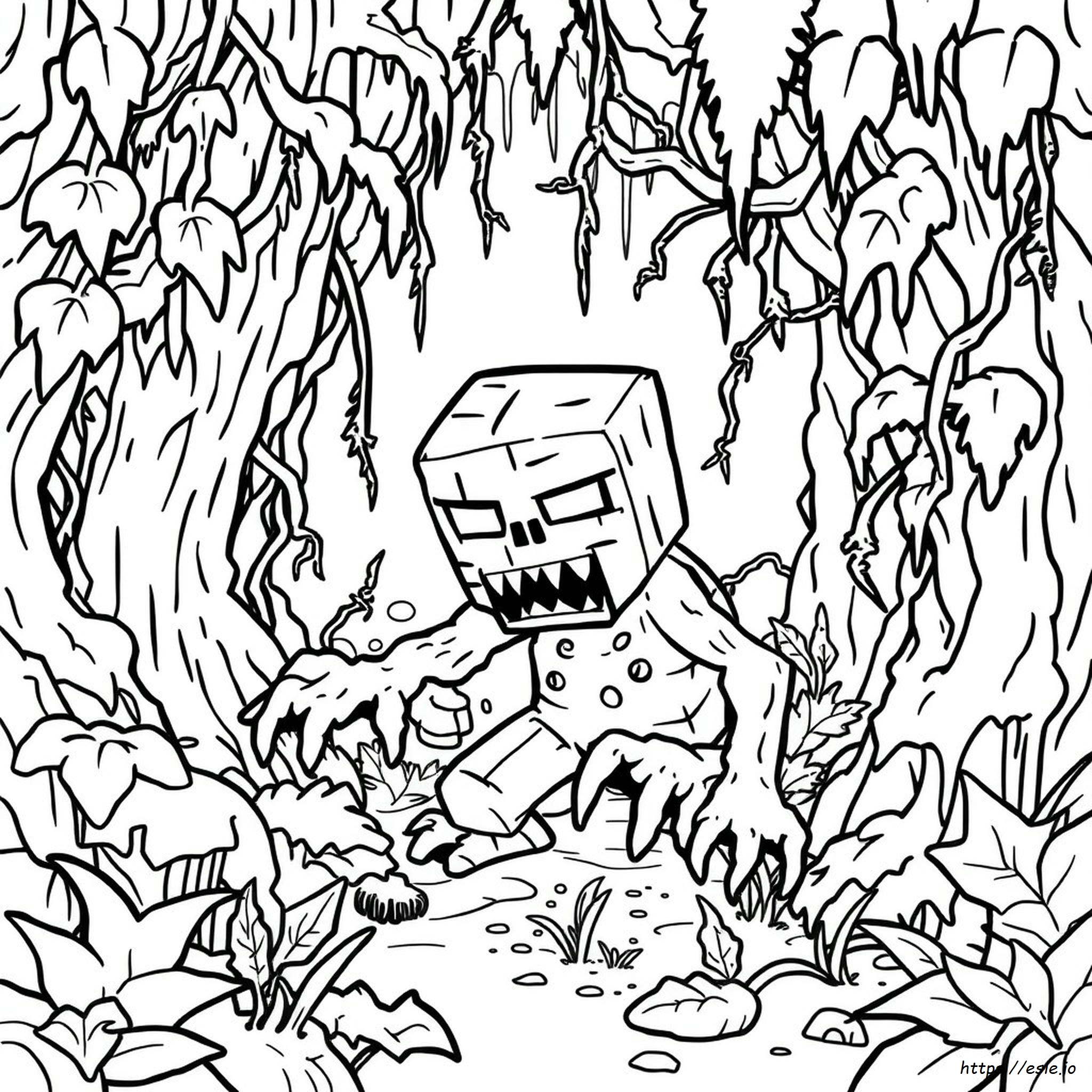 Mutant Creeper Coloring Pages