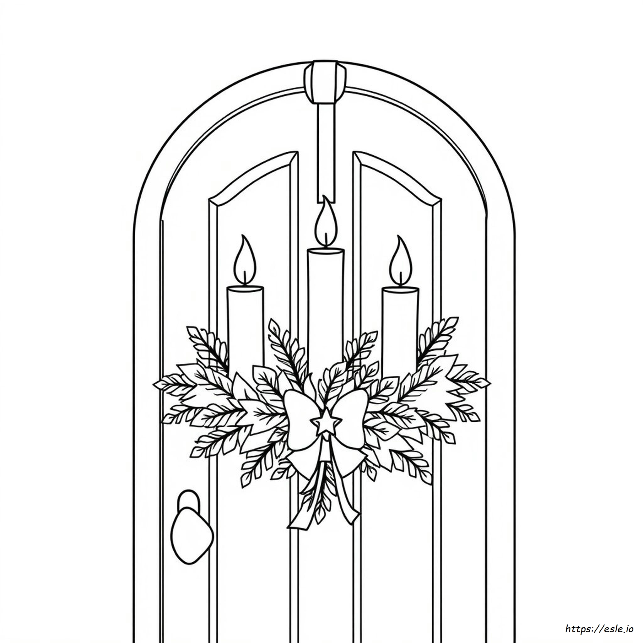 Advent Wreath Colouring