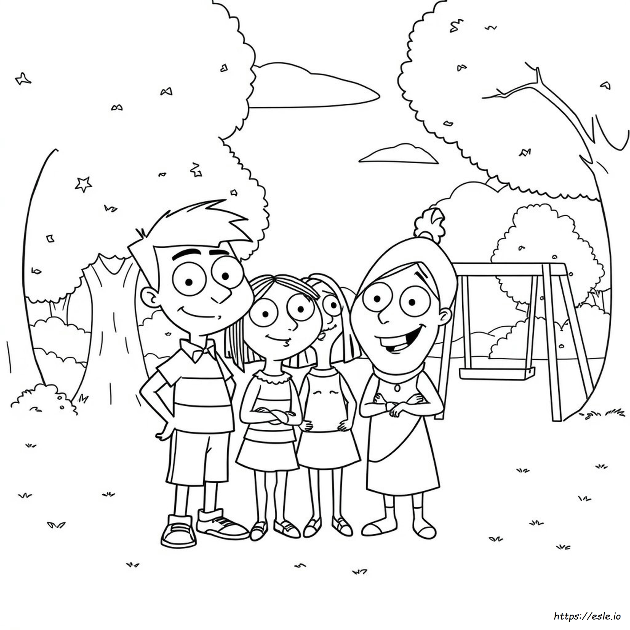 Phineas Ja Ferb Hahmot Värityskuvat