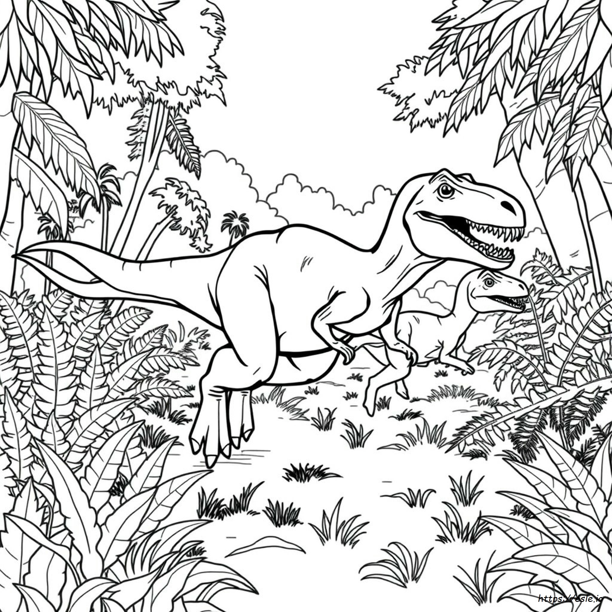 Velociraptor Colouring In