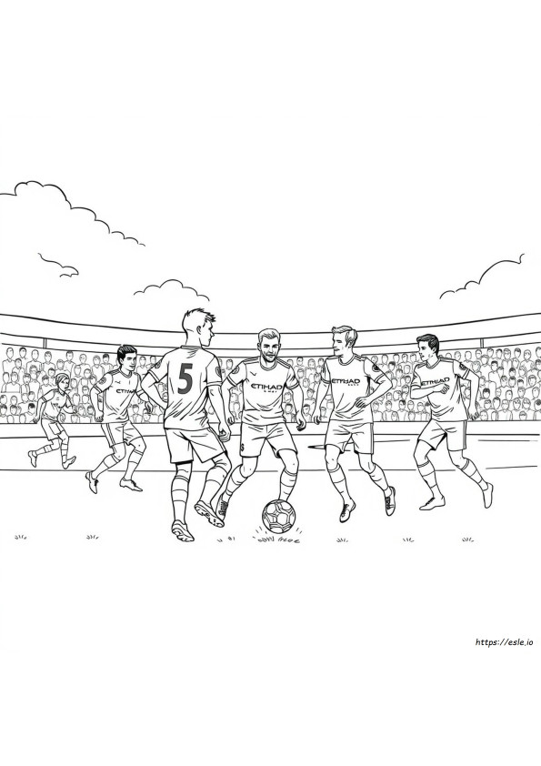 Manchester City Colouring Pages