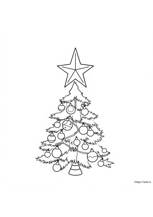 Estrella De Navidad Para Colorear