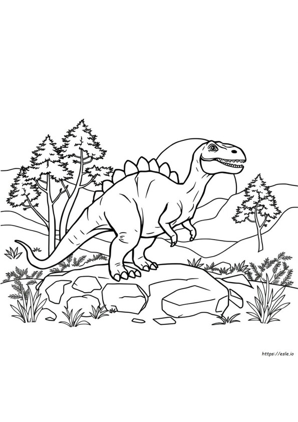 Allosaurus Värityskuva