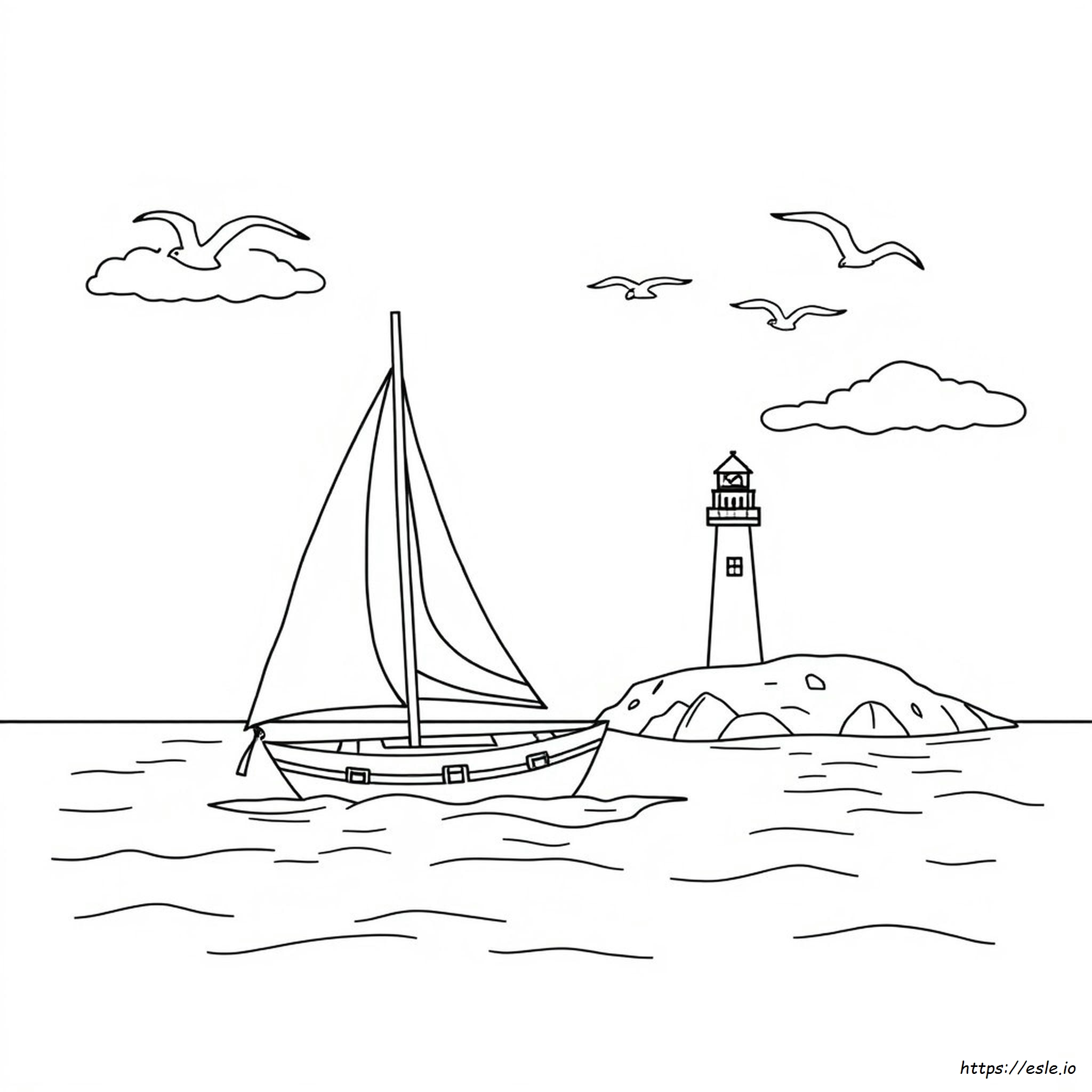 Printable Nautical Coloring Pages