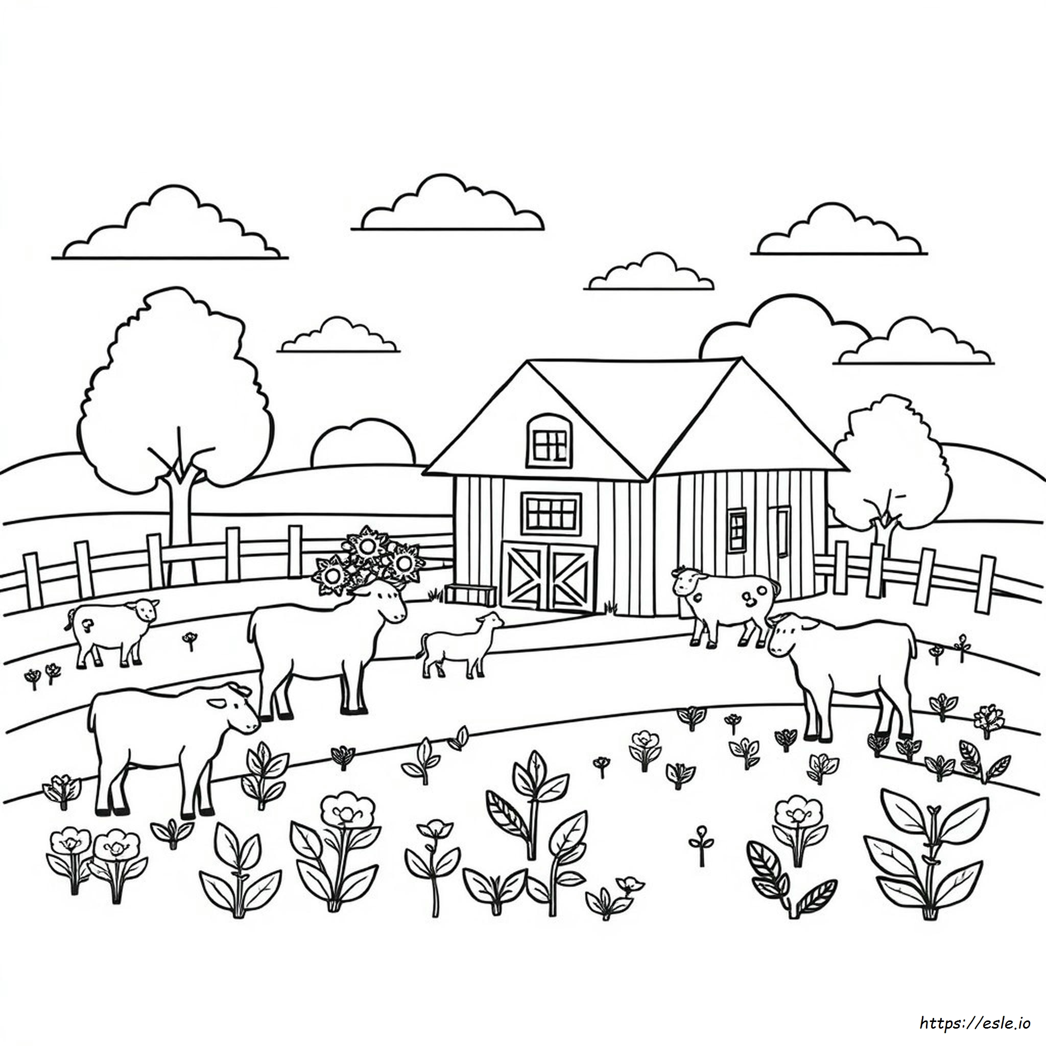 Farm Coloring Book Printable
