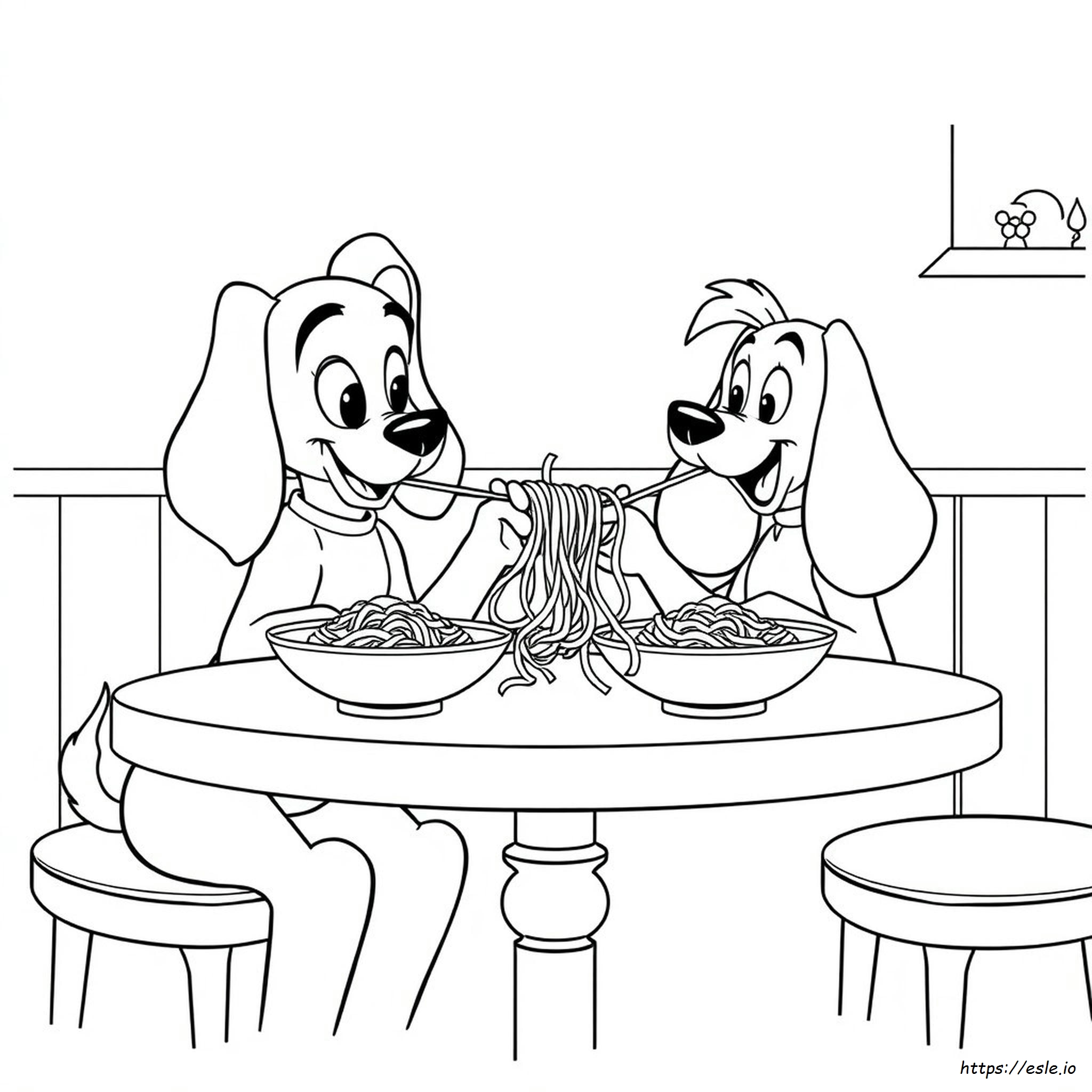 Disegni Da Colorare Di Lilli E Il Vagabondo Da Stampare