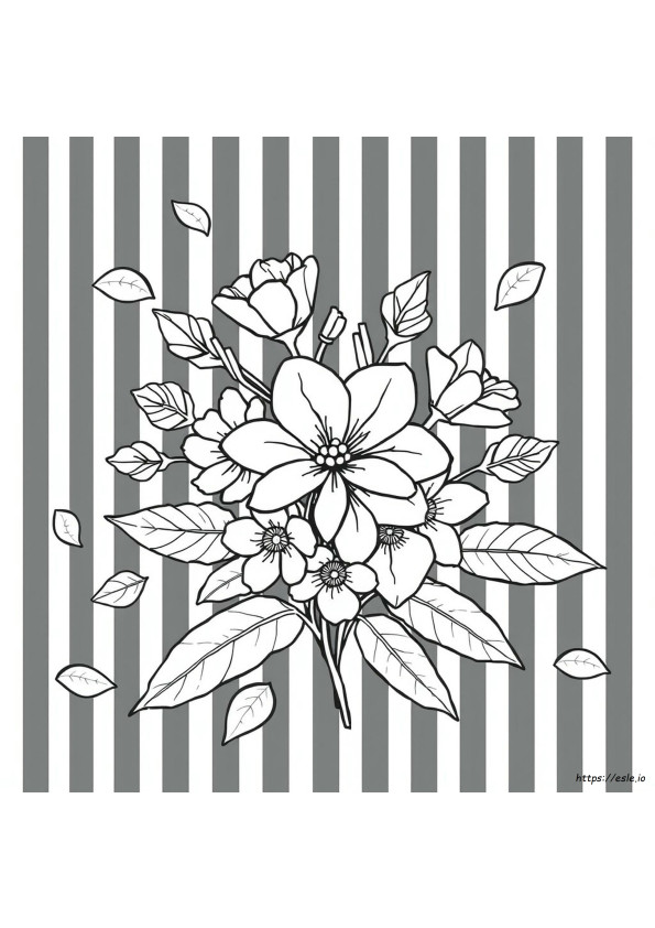 Fiori In Bianco E Nero Da Colorare