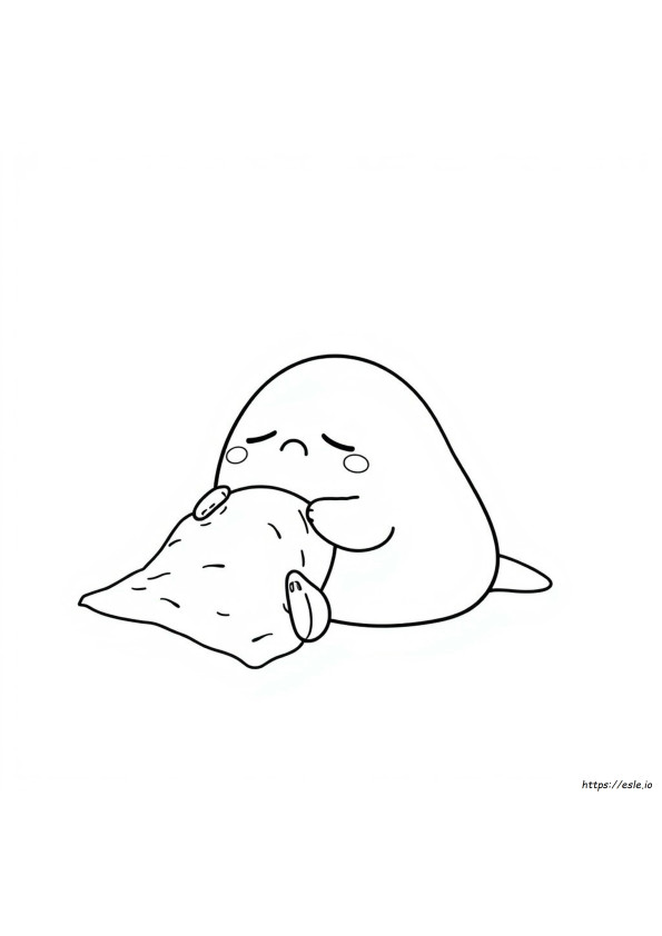 Gudetama Para Colorear