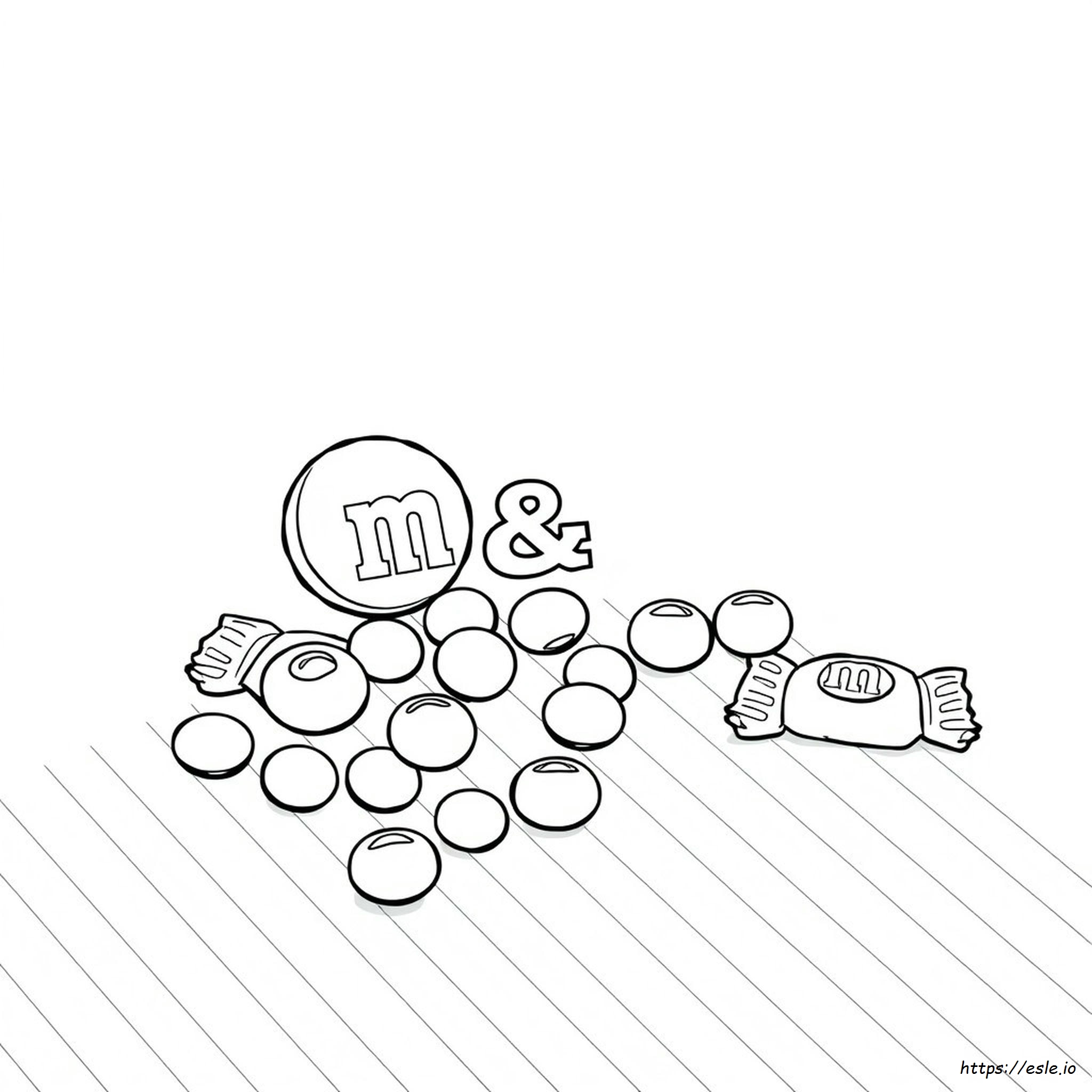 M & M Candy Coloring Pages