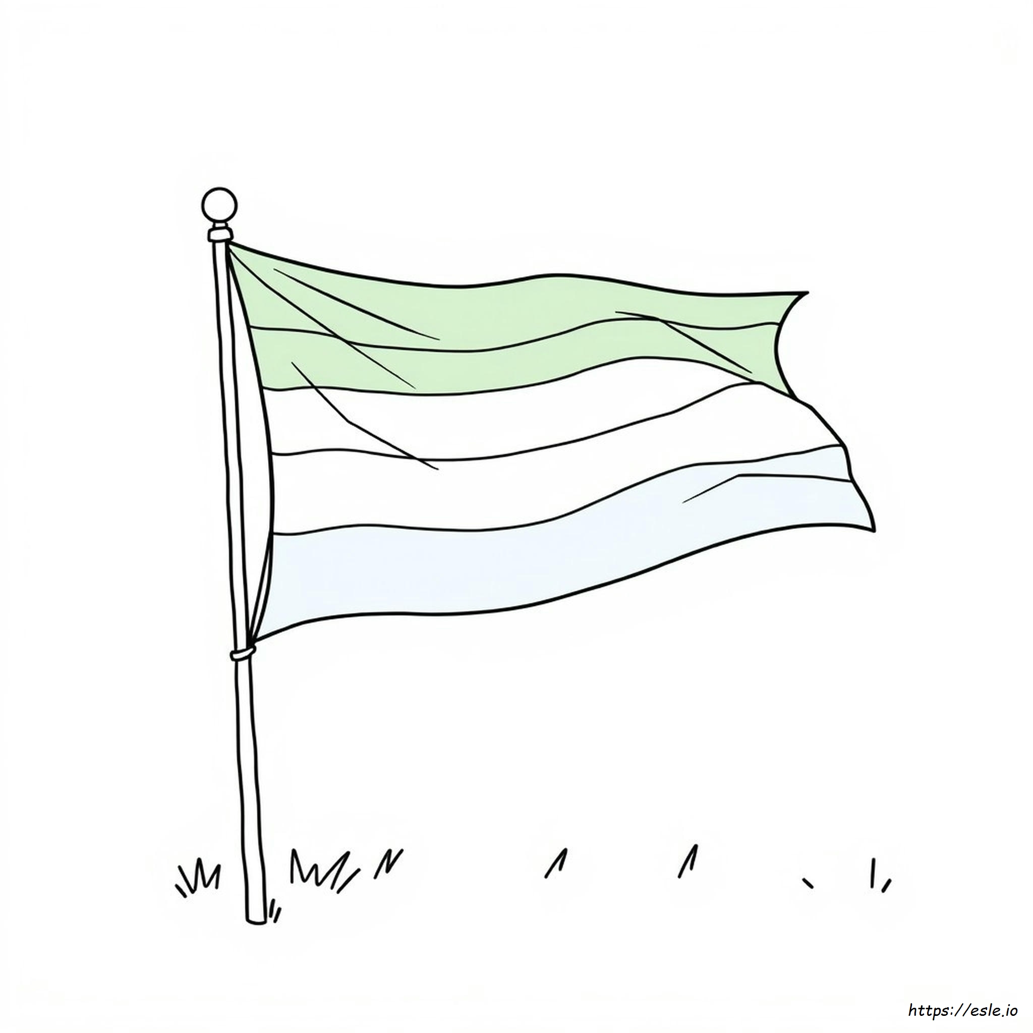 Bandera Progress Pride Para Colorear