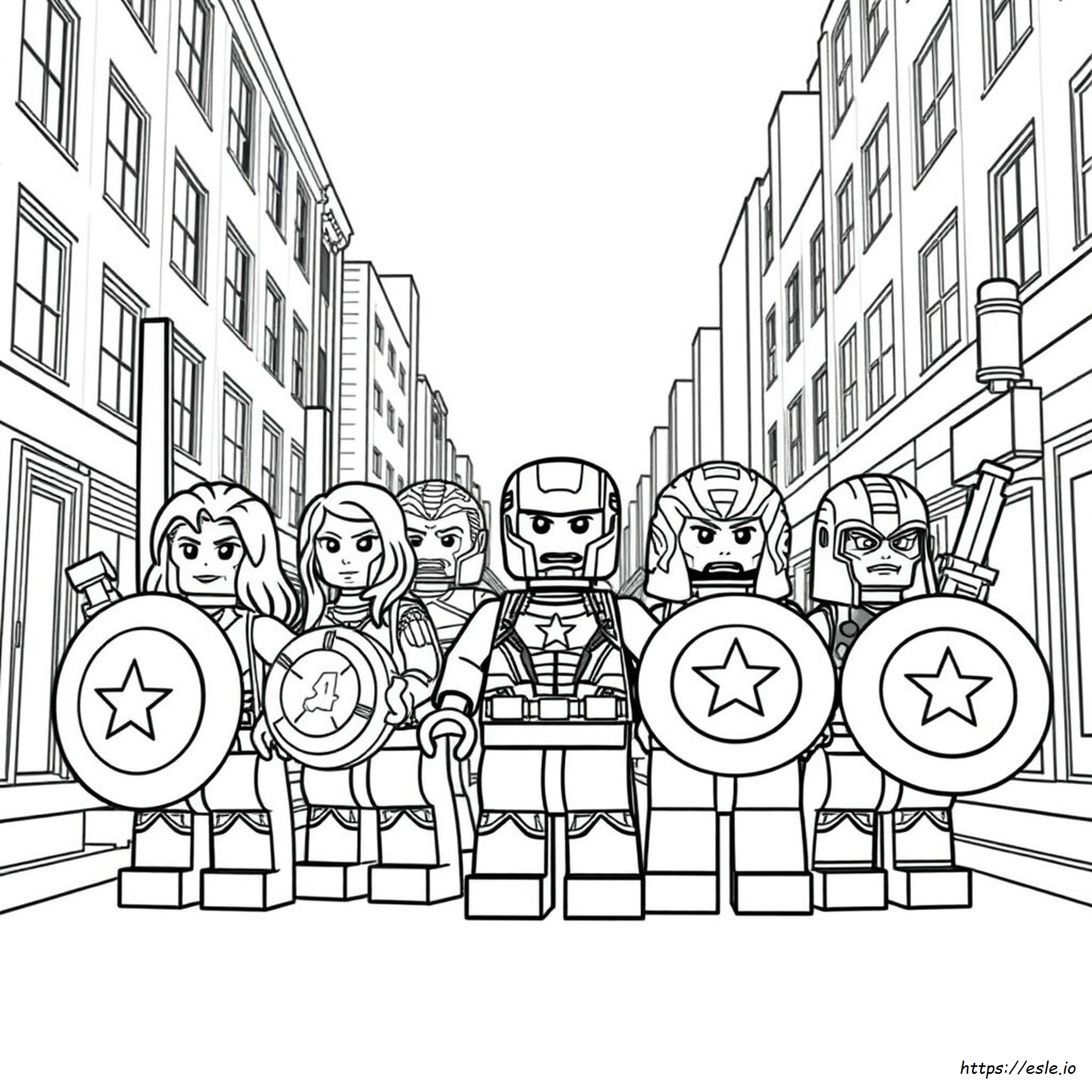Lego Yenilmezler Son Oyun Boyama Sayfaları