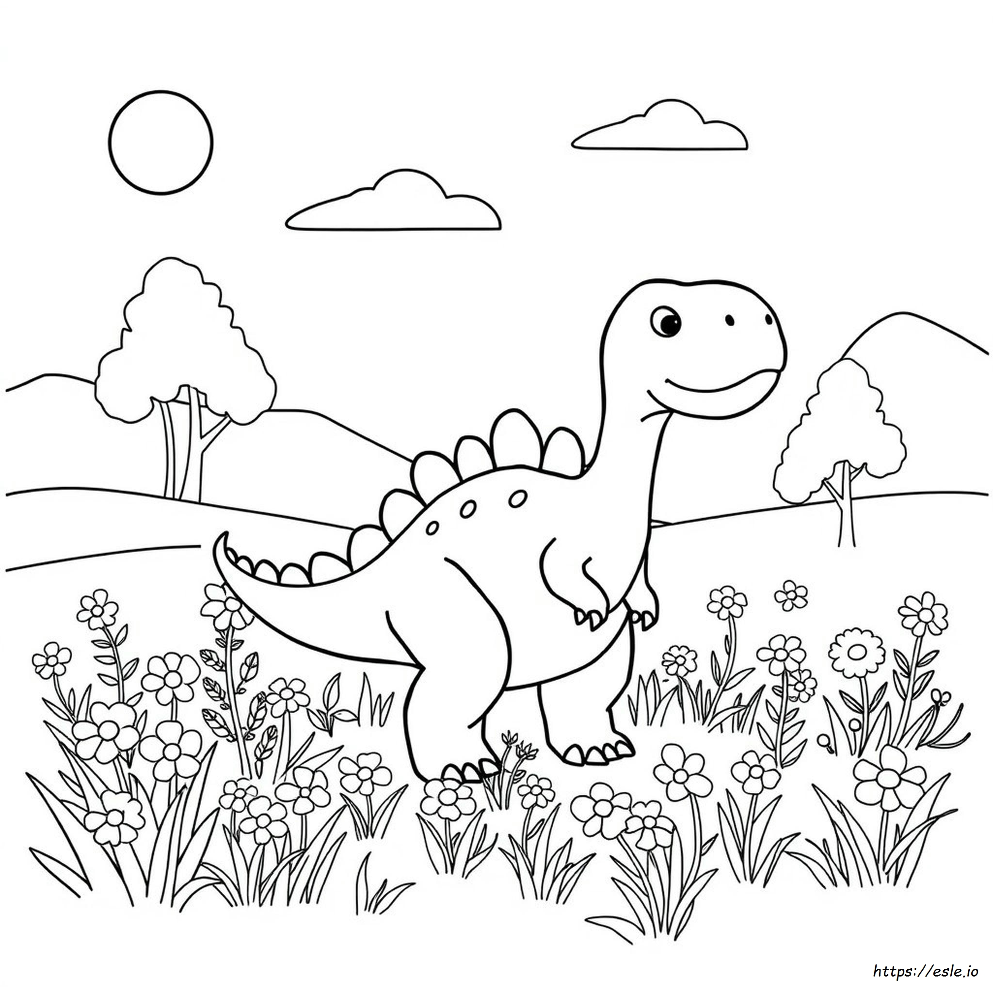 Free Printable Cute Dinosaur Coloring Pages