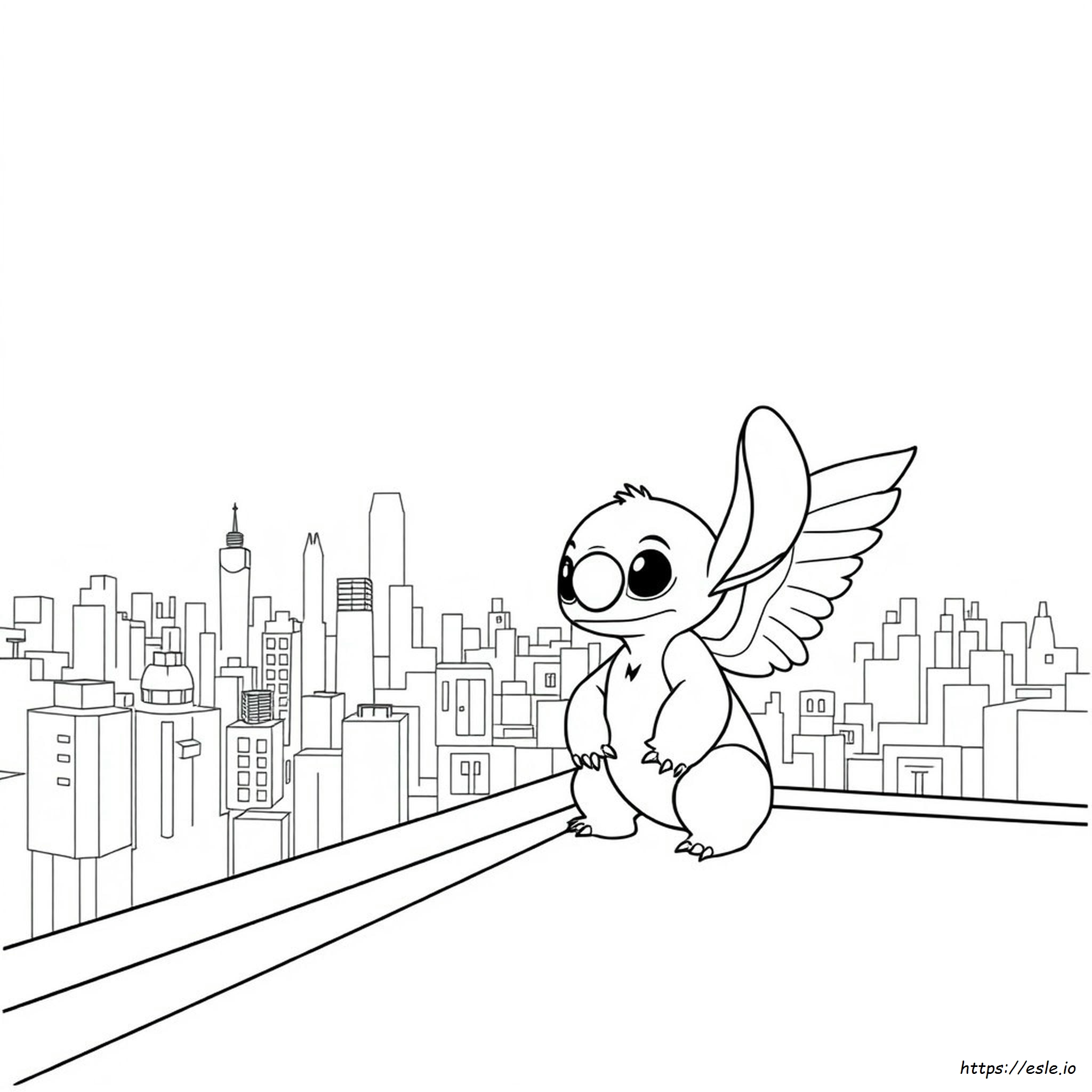 Dibujos De Stitch Y Angel Para Colorear Y Dibujar