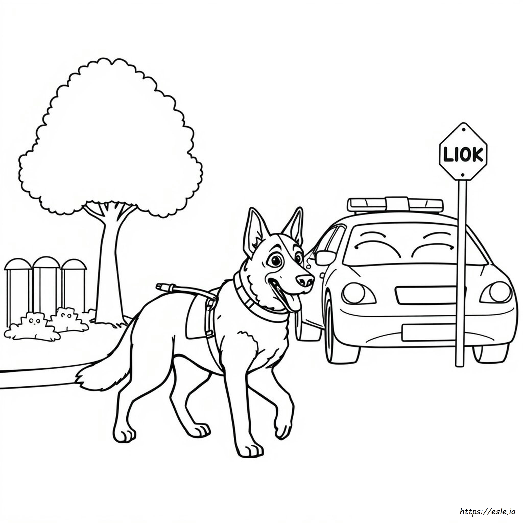 Dibujos De Perros Policía K9 Para Colorear