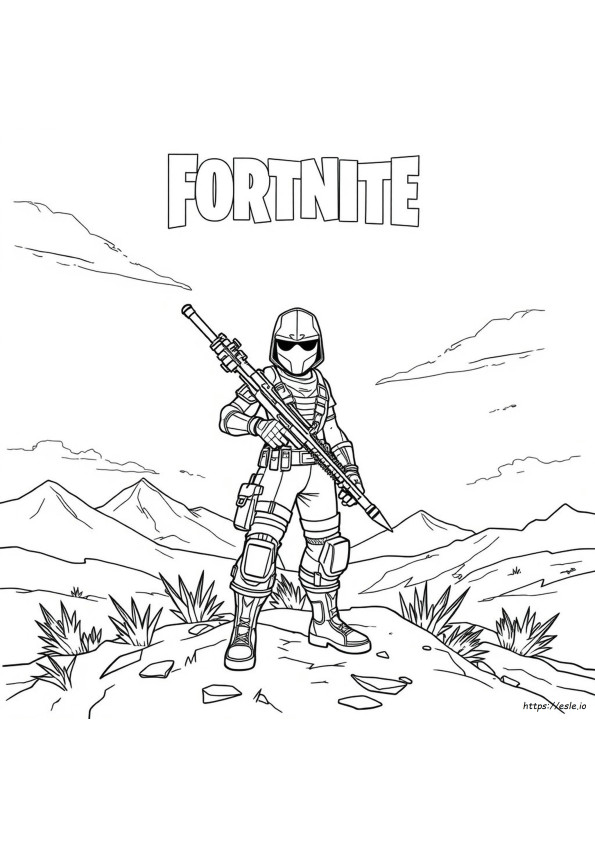 Fortnite Coloring Pages Printable Renegade Raider