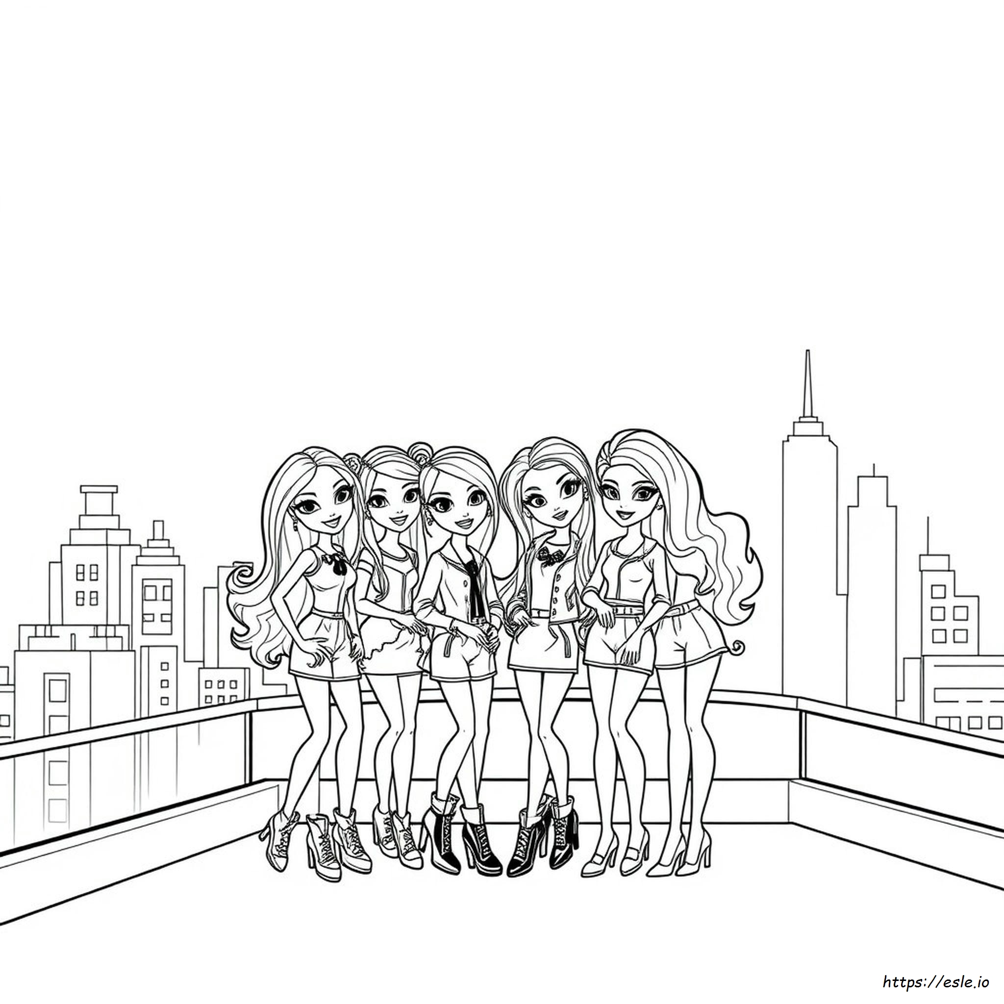 Bratz Doll Coloring Page